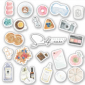 セルフエステ気にィライフスタイル箇条書きジャーナル シール (正面)