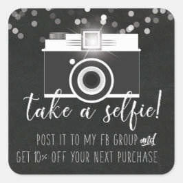 セルフカスタマーロイヤリティステッカーの使用 スクエアシール