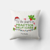 セルフクリスマスのメンタルヘルス気にシーン クッション (裏面)