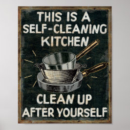 セルフクリーニングキッチン ポスター