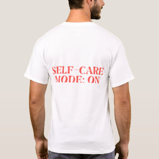 セルフケアモード:オン - かわいい&面白い漫画の入浴シーン Tシャツ