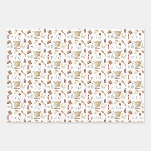 セルフケアラッピングペーパーシートありがとう ラッピングペーパーシート (正面)