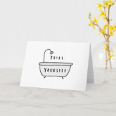 セルフケア グリーティングカード (黄色い花)