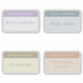 セルフケア＆メンタルヘルスケア デイリーリマインダーシール シール (正面)