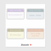 セルフケア＆メンタルヘルスケア デイリーリマインダーシール シール (シート)