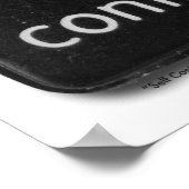 セルフコントロールボタンプリント ポスター (角)