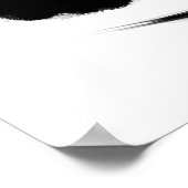 セルフコントロールポスター |黒い漢字とエンソサークル ポスター (角)