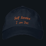 セルフサービスI am Set文字エレガントEmpowering-Hat 刺繍入りキャップ<br><div class="desc">「セルフサービス素晴らしのカスタム文字で自分でコントロール。私は力を与えカスタムるセット文字あなたの成功を与える、一度に1つのステップ。</div>