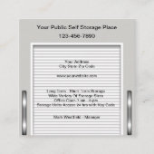 セルフストレージおよび移動サービスの名刺 スクエア名刺 (正面)