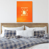 セルフチ気にップ – 忘れずに呼吸 キャンバスプリント (インサイチュ (寝室))