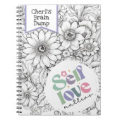 セルフノート気にブック |脳ダンプ、不安の軽減 ノートブック (正面)