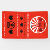 セルフピックイチゴ農園キャンペーン 横断幕 (横)