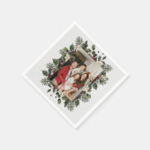 セルフフォトアップロード |ご家族のおもしろいパーティー スタンダードカクテルナプキン (角)