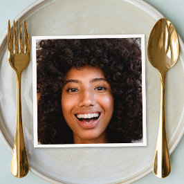 セルフフォトアップロード |顔おもしろいパーティー スタンダードカクテルナプキン