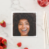 セルフフォトアップロード |顔おもしろいパーティー スタンダードカクテルナプキン (インサイチュ)