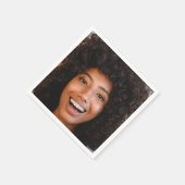 セルフフォトアップロード |顔おもしろいパーティー スタンダードカクテルナプキン (角)