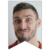 セルフフォトアップロード |顔おもしろいパーティー バンティングフラッグ (第2の旗)