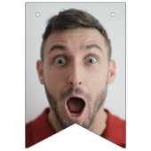 セルフフォトアップロード |顔おもしろいパーティー バンティングフラッグ (第1の旗)