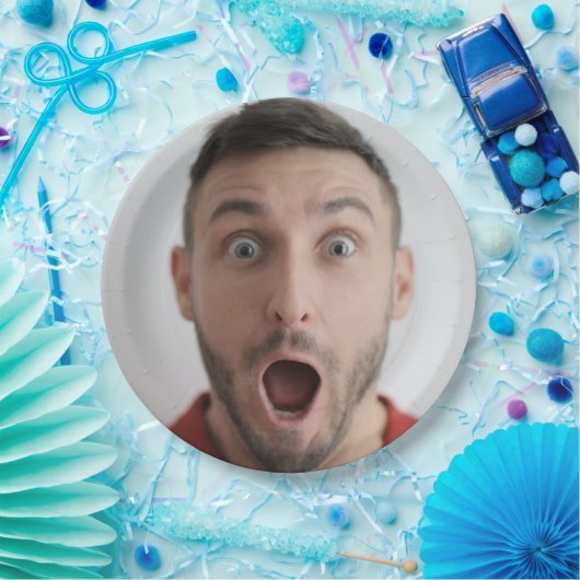 セルフフォトアップロード |顔おもしろいパーティー ペーパープレート (パーティー)