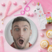 セルフフォトアップロード |顔おもしろいパーティー ペーパープレート (パーティー)