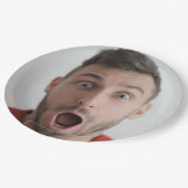 セルフフォトアップロード |顔おもしろいパーティー ペーパープレート (アングル)