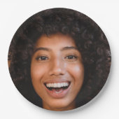 セルフフォトアップロード |顔おもしろいパーティー ペーパープレート (正面)