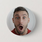 セルフフォトアップロード |顔おもしろいパーティー 缶バッジ (正面)