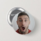 セルフフォトアップロード |顔おもしろいパーティー 缶バッジ (正面&裏面)