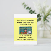 セルフヘルプジョーク ポストカード (スタンド正面)