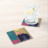 セルフポートレイト(ひげを生やした男)、エドウアール・ヴィイラード スクエアペーパーコースター (インサイチュ)