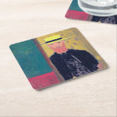 セルフポートレイト(ひげを生やした男)、エドウアール・ヴィイラード スクエアペーパーコースター (アングル)