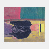 セルフポートレイト(ひげを生やした男)、エドウアール・ヴィイラード フリースブランケット (正面(横))