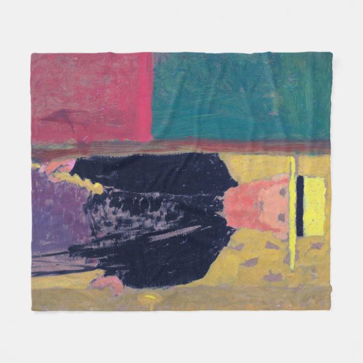 セルフポートレイト（ひげを生やした男）、エドウアール・ヴィイラード フリースブランケット (正面(横))