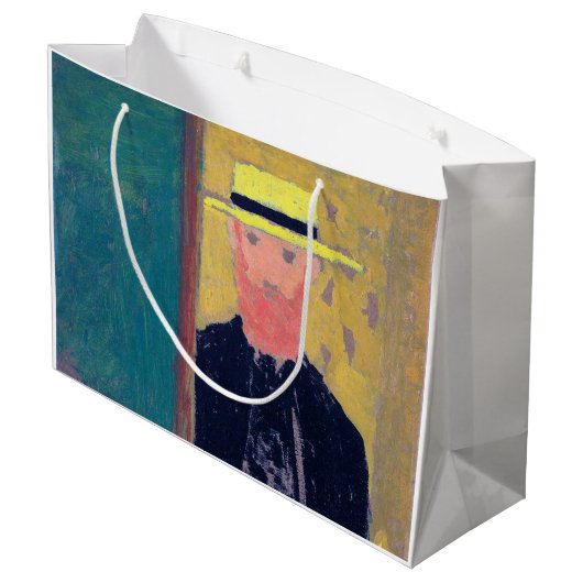 セルフポートレイト（ひげを生やした男）、エドウアール・ヴィイラード ラージペーパーバッグ (裏面アングル)