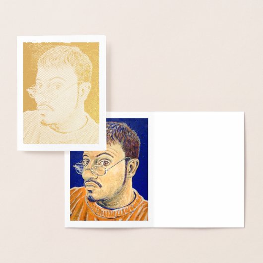 セルフポートレイト:オレンジ、白、青2005 箔カード (ディスプレー)