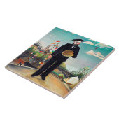 セルフポートレイト、ランドスケープ、ルソー タイル (側面)