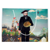 セルフポートレイト、ランドスケープ、ルソー ラージペーパーバッグ (裏面)