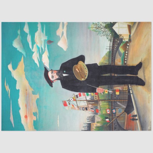 セルフポートレイト、ランドスケープ、ルソー 薄葉紙 (正面)