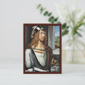セルフポートレイト、by Albrecht Durer ポストカード (スタンド正面)