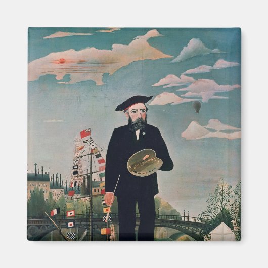 セルフポートレイト、L'ile Saint-Louis、1890 マグネット (正面)