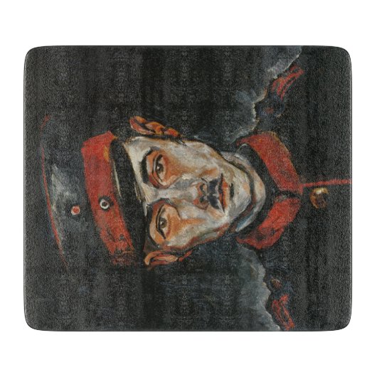 セルフポートレイト（Walter Gramatte著） カッティングボード (正面)