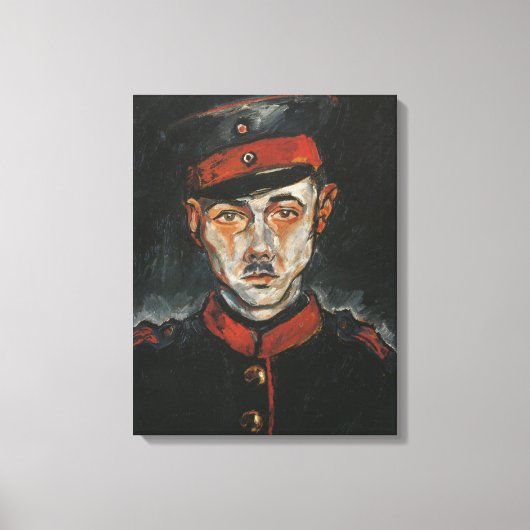 セルフポートレイト（Walter Gramatte著） キャンバスプリント (正面)