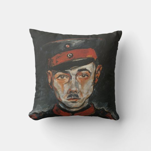 セルフポートレイト（Walter Gramatte著） クッション (正面)