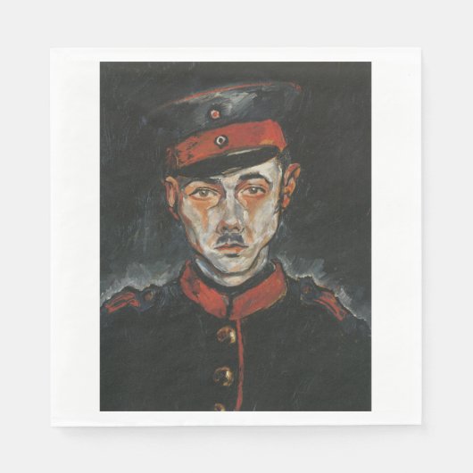 セルフポートレイト（Walter Gramatte著） スタンダードランチョンナプキン (正面)