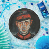 セルフポートレイト（Walter Gramatte著） ペーパープレート (パーティー)