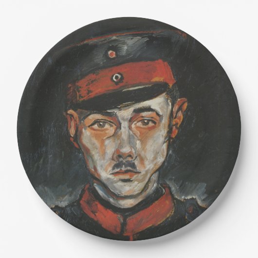 セルフポートレイト（Walter Gramatte著） ペーパープレート (正面)