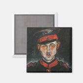 セルフポートレイト（Walter Gramatte著） マグネット (正面/裏面)