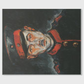 セルフポートレイト（Walter Gramatte著） ラッピングペーパー (フラット)