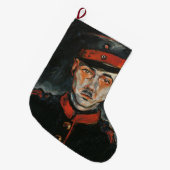 セルフポートレイト(Walter Gramatte著) ラージクリスマスストッキング (正面 (吊り時))