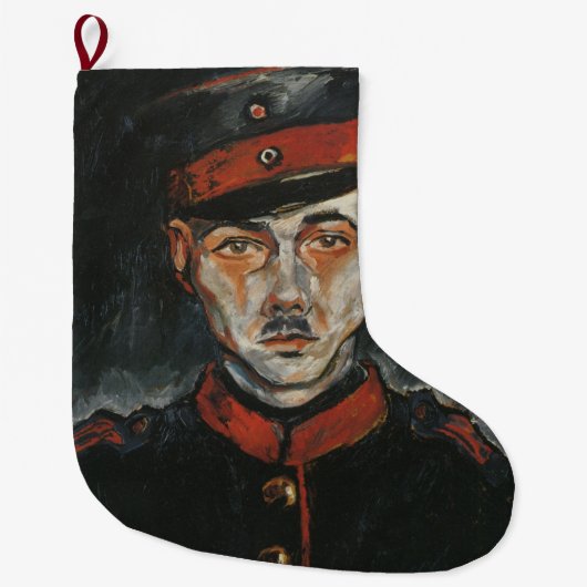 セルフポートレイト(Walter Gramatte著) ラージクリスマスストッキング (正面)